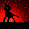 Love in red with black