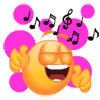 Music lover smiley