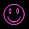 Neon Pink Smiley