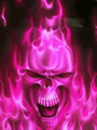 Pink skull waves