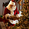 Santa at the tree