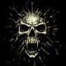 Skull in the dark