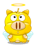 Cute pig smiley 005