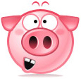 Cute pig smiley 030