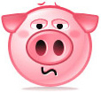 Cute pig smiley 031