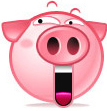 Cute pig smiley 033