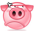 Cute pig smiley 034