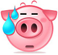 Cute pig smiley 035