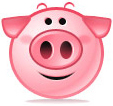 Cute pig smiley 037