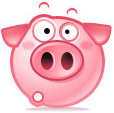 Cute pig smiley 038