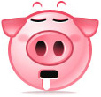 Cute pig smiley 039