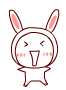 rabbit 3 smiley 080