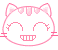 White cat smiley 017