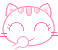 White cat smiley 021