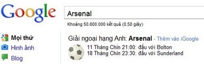 google scores
