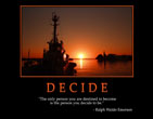decide