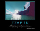 jump in