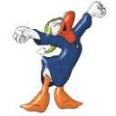 Donald Duck Yawning