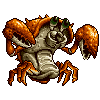 Giant crab approaching