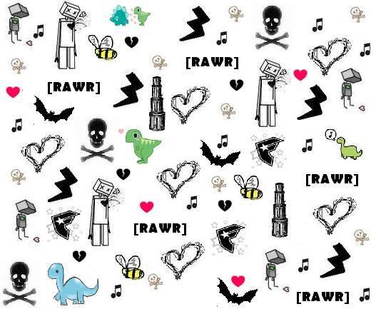 skulls background pattern 0118
