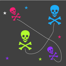skulls background pattern 0124