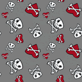 skulls background pattern 0246