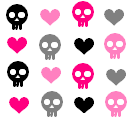 skulls background pattern 0313