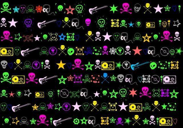 skulls background pattern 0559