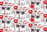 skulls background pattern 1128