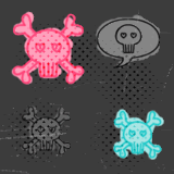 skulls background pattern 1222