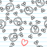 skulls background pattern 1253