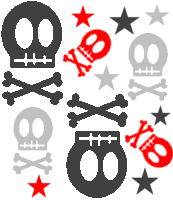 skulls background pattern 0100