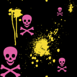 skulls background pattern 0266