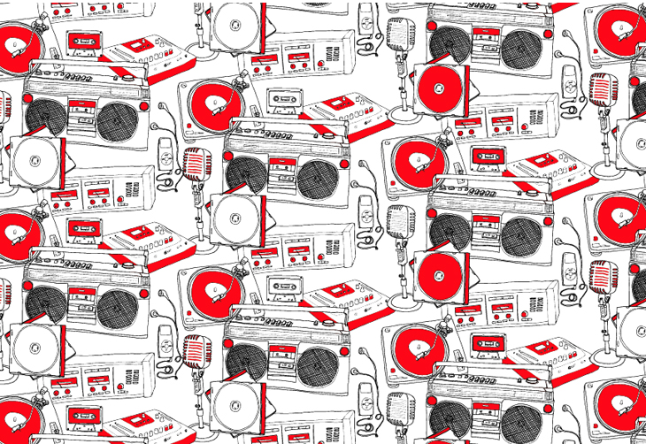 skulls background pattern 0287