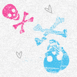 skulls background pattern 0468