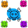 skulls background pattern 0722