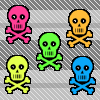 skulls background pattern 0831