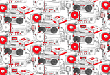 skulls background pattern 1166